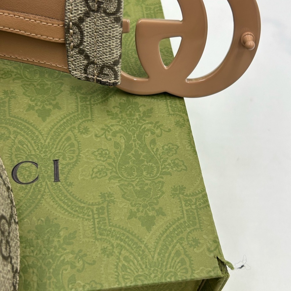 Men's Gucci, GG Marmont, Supreme canvas belt size 120 cm/46 inches made in Italy - Picture 7 of 8